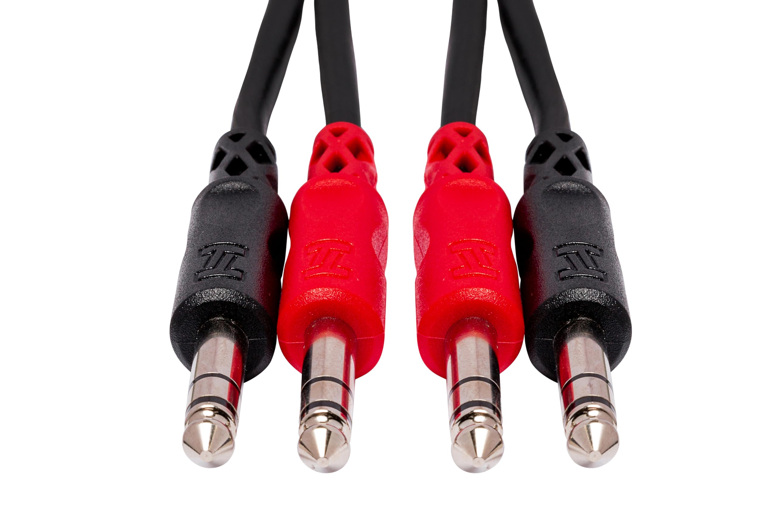 Hosa CSS-203 Dual 1/4" TRS to Dual 1/4" TRS Stereo Interconnect Cable, 3 Meters