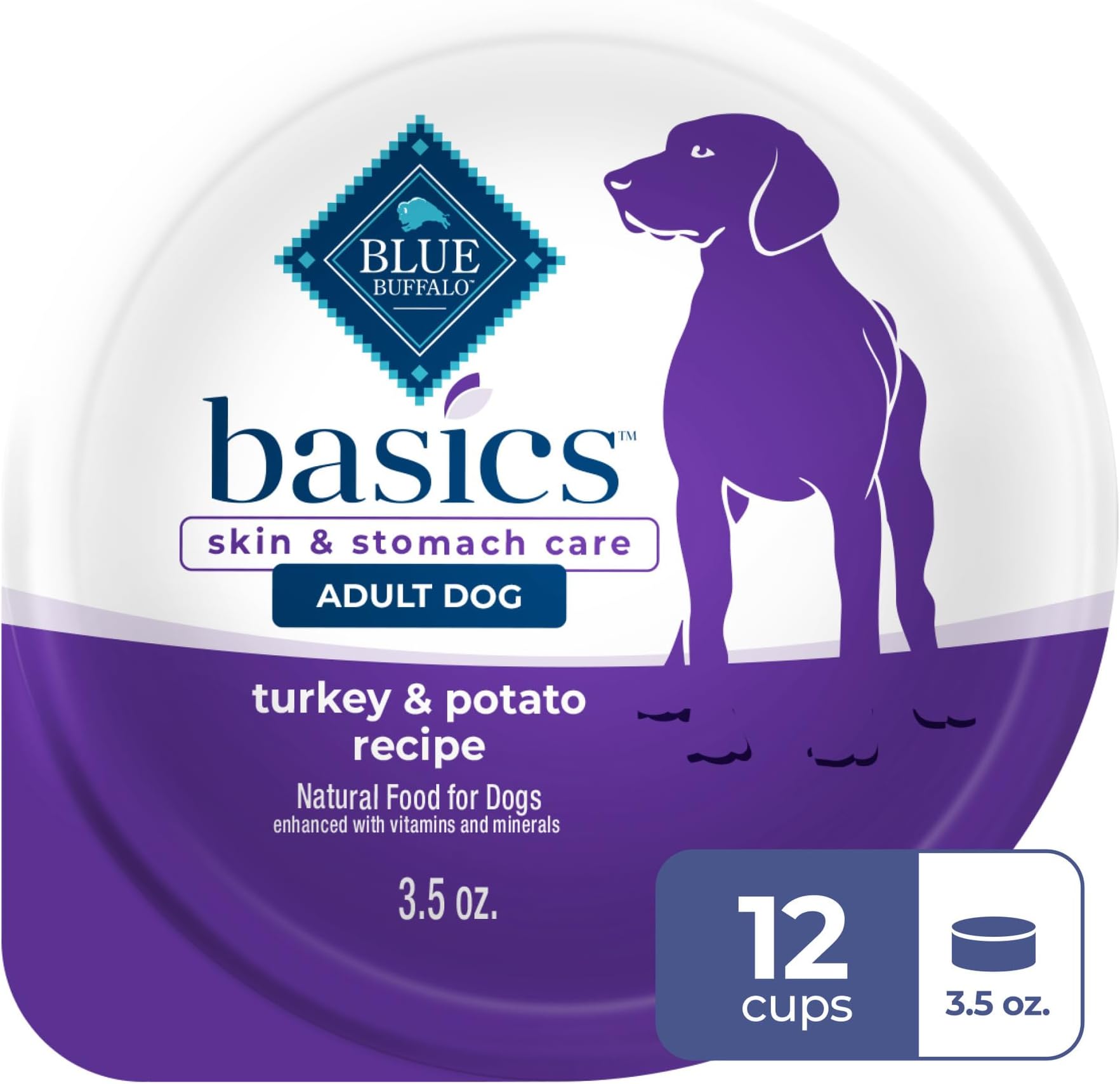 Blue Buffalo Basics Turkey Small Breed Adult Wet Dog Food, 3.5 oz, 12 ct