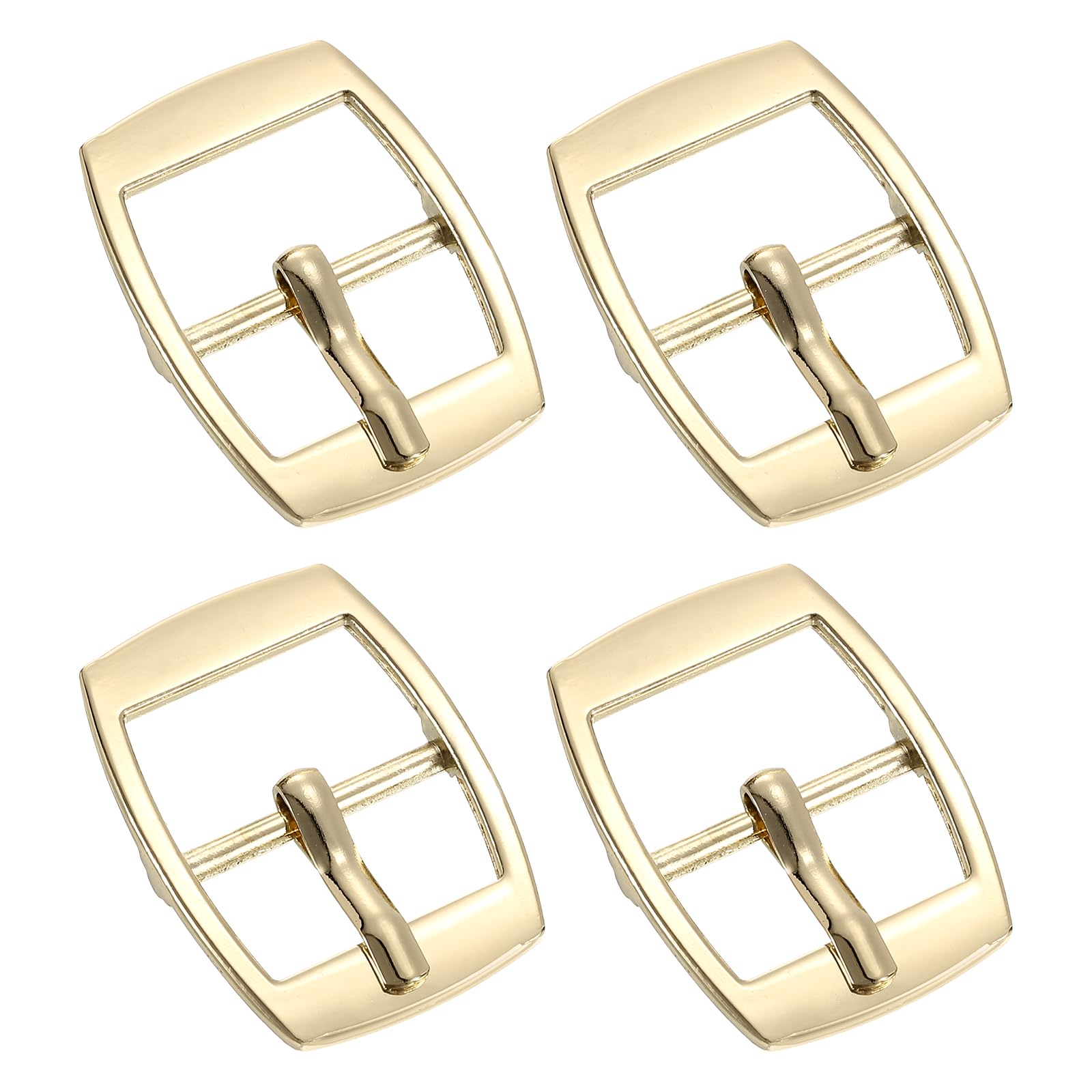 uxcell Metal Roller Buckle, Single Prong Belt Buckle Center Bar Buckle for Leather Craft Belt