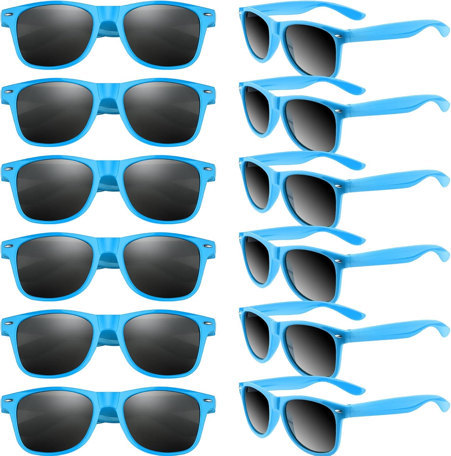 TUPARKA 12 Pack Sunglasses Party Favors Bulk Party Sunglasses Goody Bag Fillers for Birthday Party Beach Pool Party, Blue
