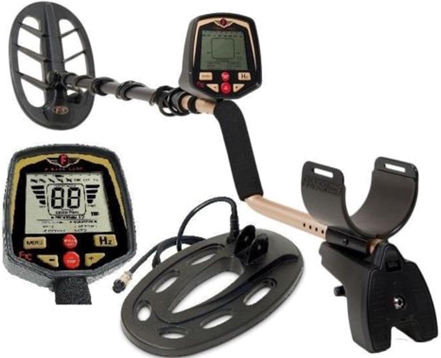 Fisher F70 Multi-Purpose Metal Detector Pro 10 inch + 11 inch Double-D Search Coils