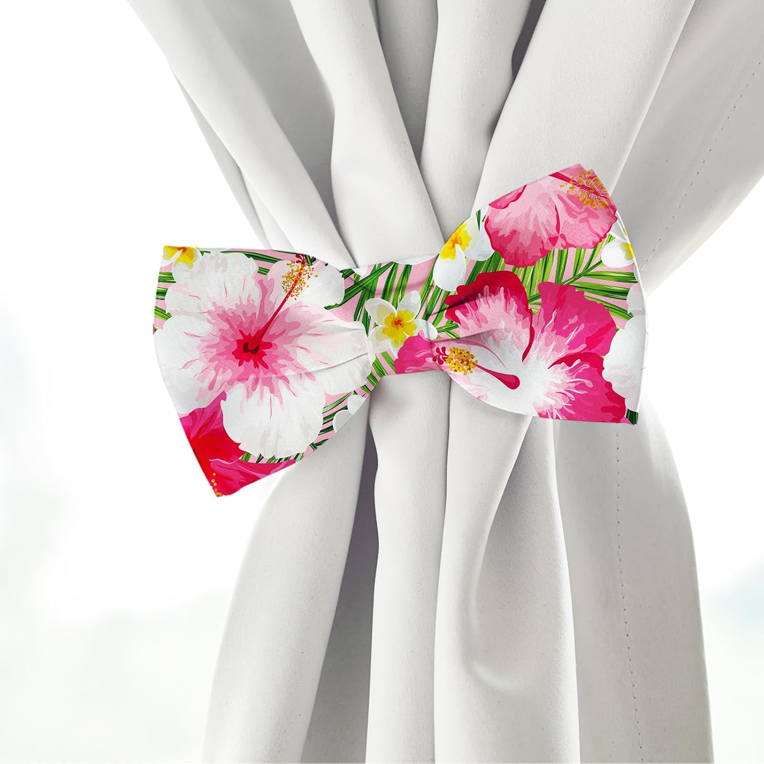 Whaline 12 Pcs Summer Cotton Fabric Bundles Tropical Leaves Flower Flamingo Fat Quarters Hawaiian Quilting Patchwork for DIY Handmade Craft Home Party Decor, 18 x 22 Inch