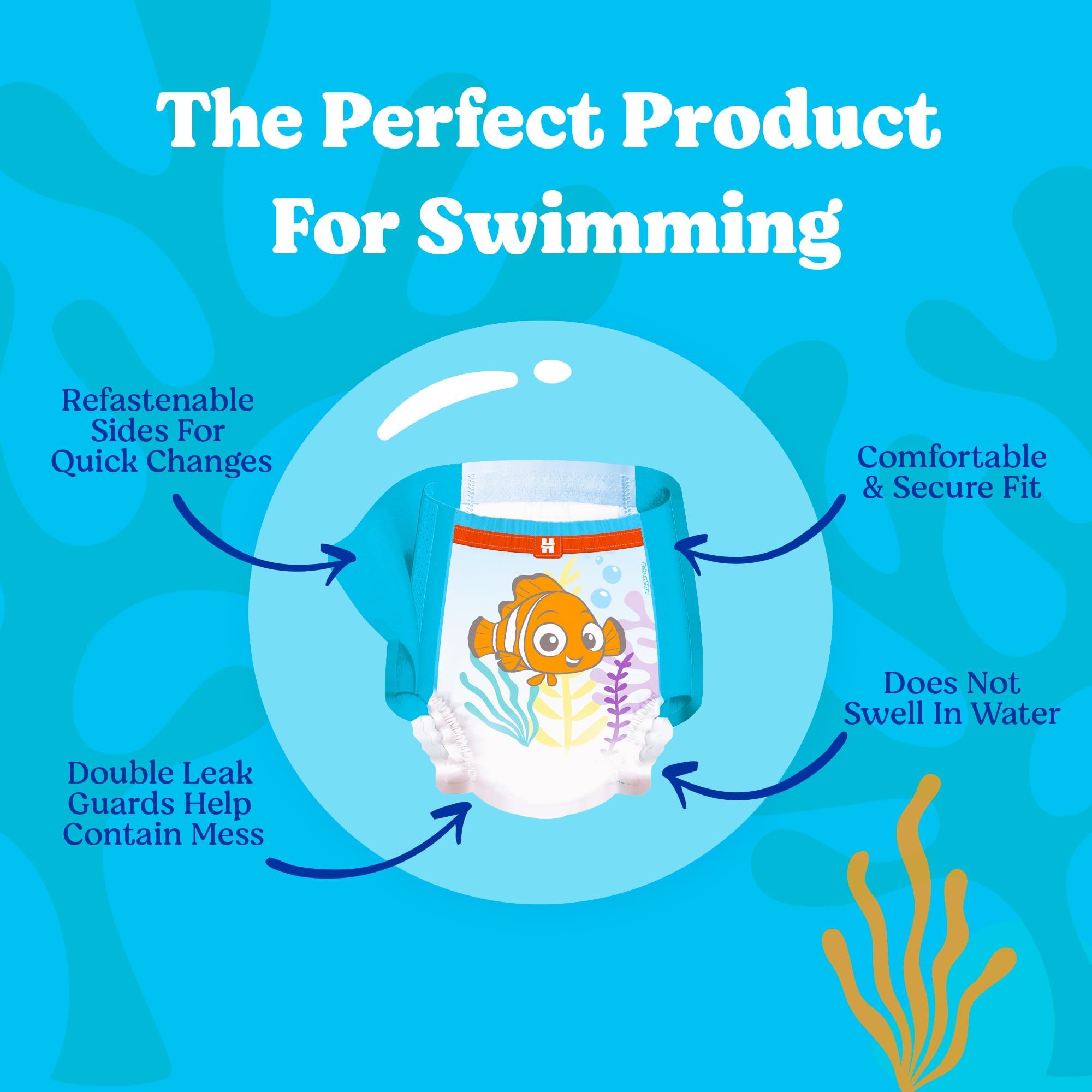 Huggies Little Swimmers Disposable Swimpants (Character May Vary) Small 20 Count