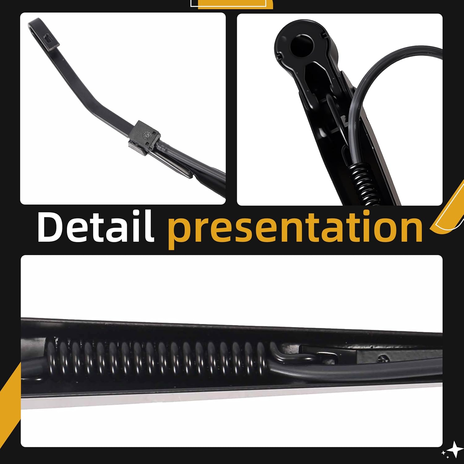 2PCS Windshield Wiper Arm fit for peterbilt 379 1990-2007 Wiper Arms OE#R236002,602511 (17.42 in)