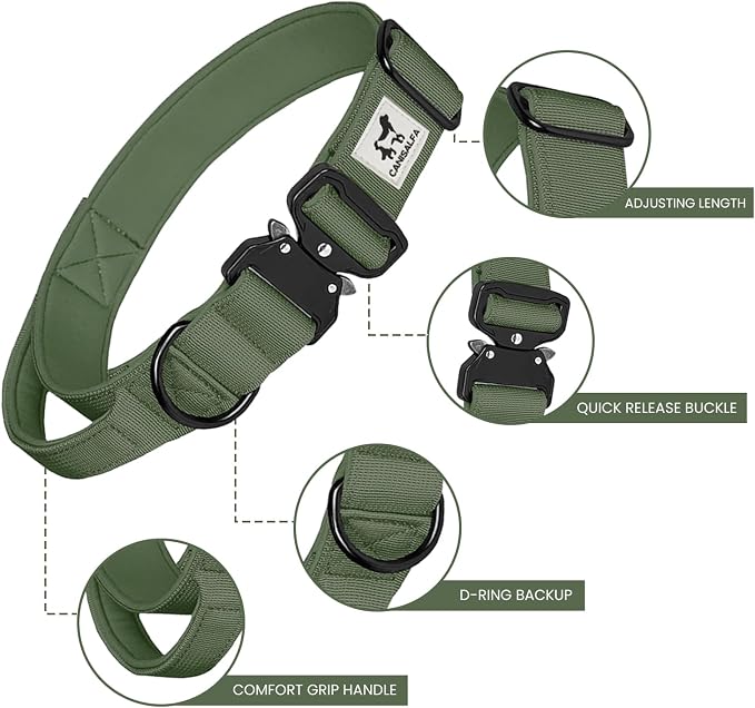 Collar táctico para perros medianos y grandes camuflaje miniatura 2