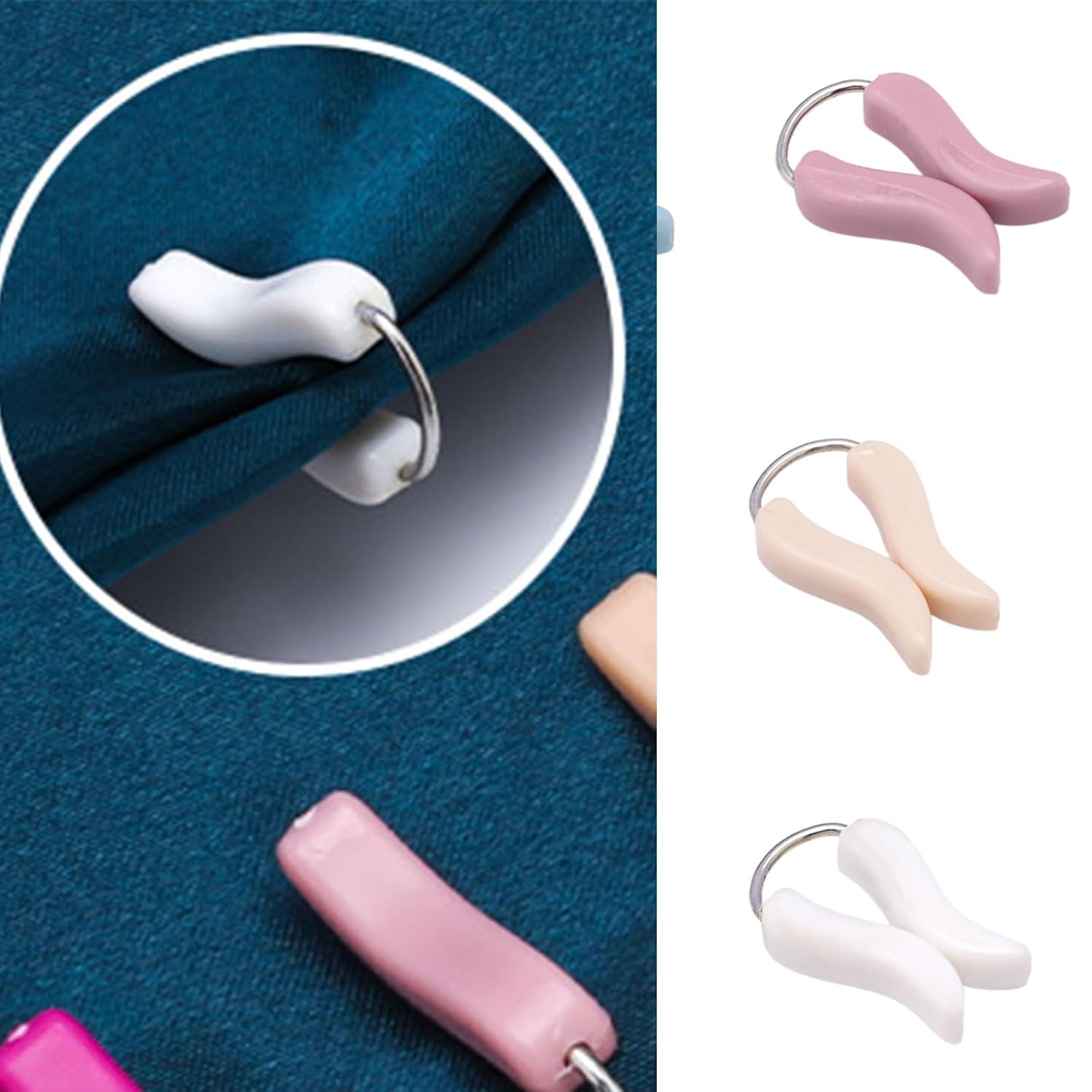 Sturdy Sewing Clips for Quilting & Tailoring Fabric Grippers with Ergonomic Hold High Strengths Fabric Clamps for Sewing