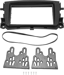 Aramox 2Din ABS Radio Frame Dash Radio Fascia Kit CD Panel Trim Compatible with Mercedes Benz Smart Fortwo 2011