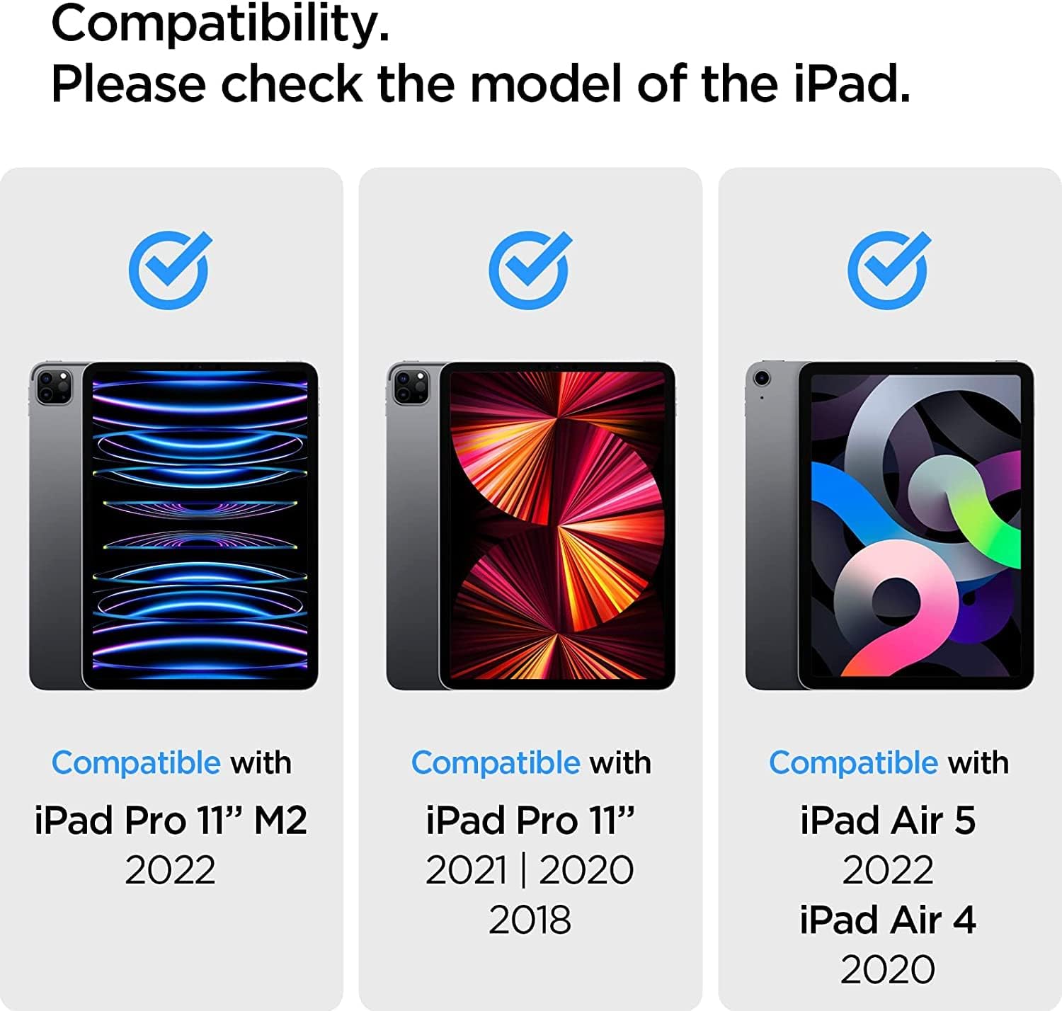 Spigen Glas.tR EZ Fit Tempered Glass Compatible with iPad Pro 11 Inch M2 2022, iPad Pro 11 Inch 2021/2020/2018, iPad Air 5 2022, iPad Air 4 2020, Scratch Resistant, 9H Screen Protector - Image 2