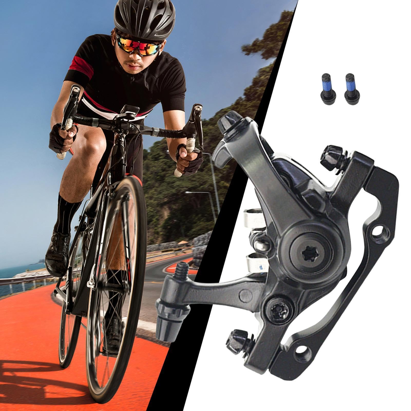 Freni a disco meccanici, freni a disco per bicicletta, pinze meccaniche per freni a disco in lega di alluminio, clip per freno per bici da montagna, da strada, elettriche e pieghevoli