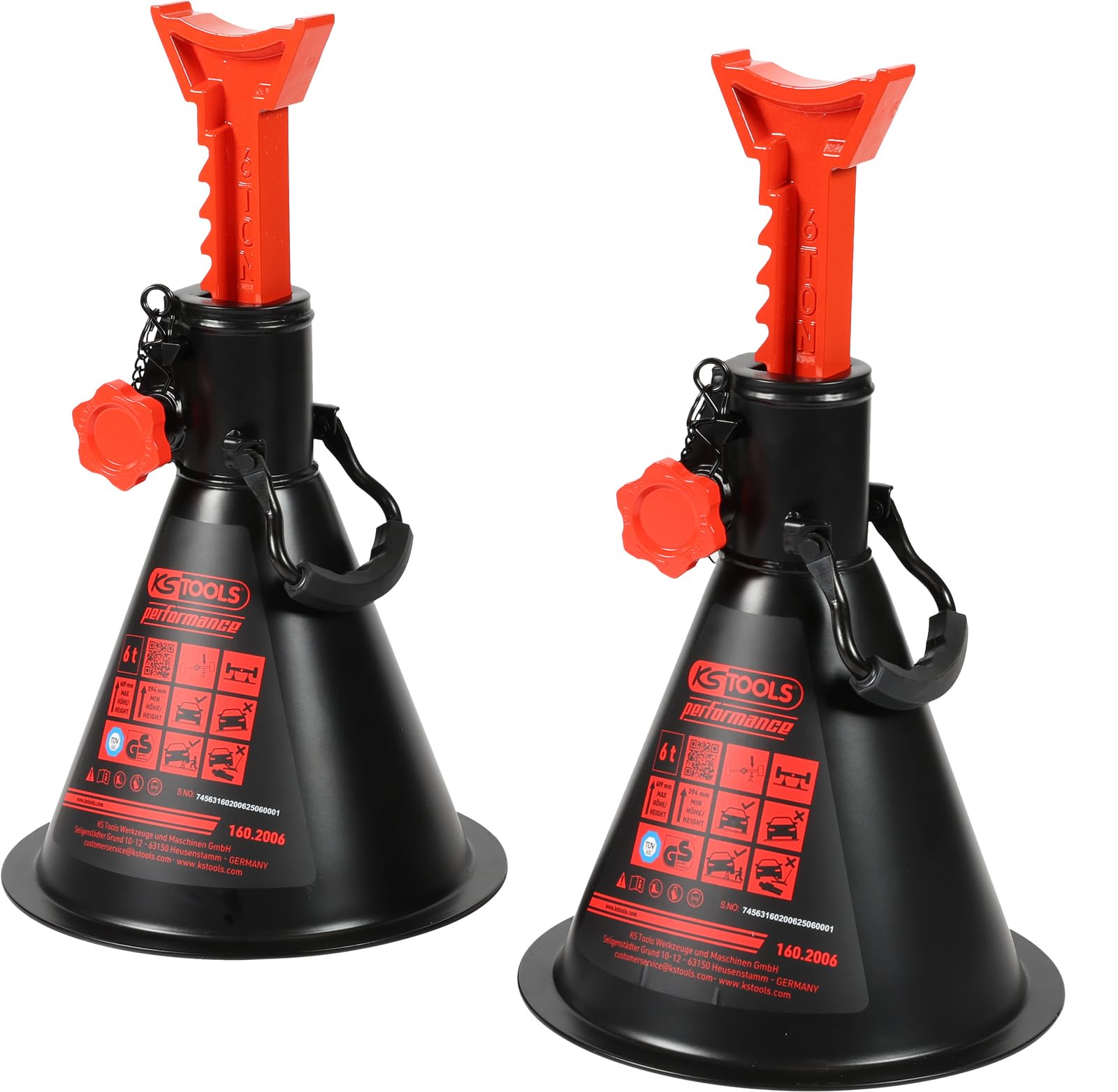 KS Tools 160.2006 Performance Unterstellbock, 6 t, paarweise