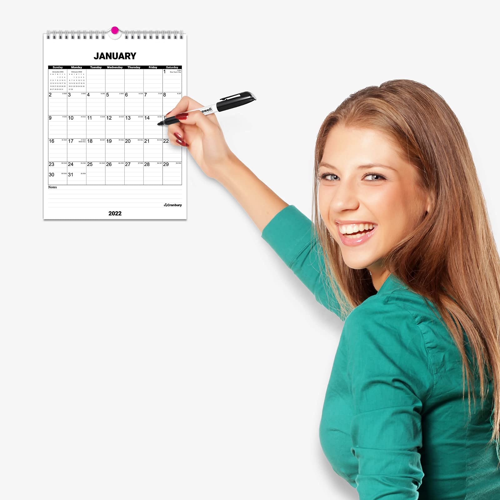 CRANBURY 2022 Wall Calendar 8 5x11 Use Small Calendar As Hanging