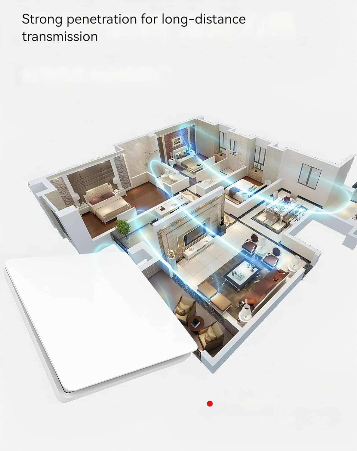 Mengshen Wireless Light Switch No Battery Need Remote Control Light Wall Switch Suitable for LED Lights Ceiling Lighting Equipment Fans