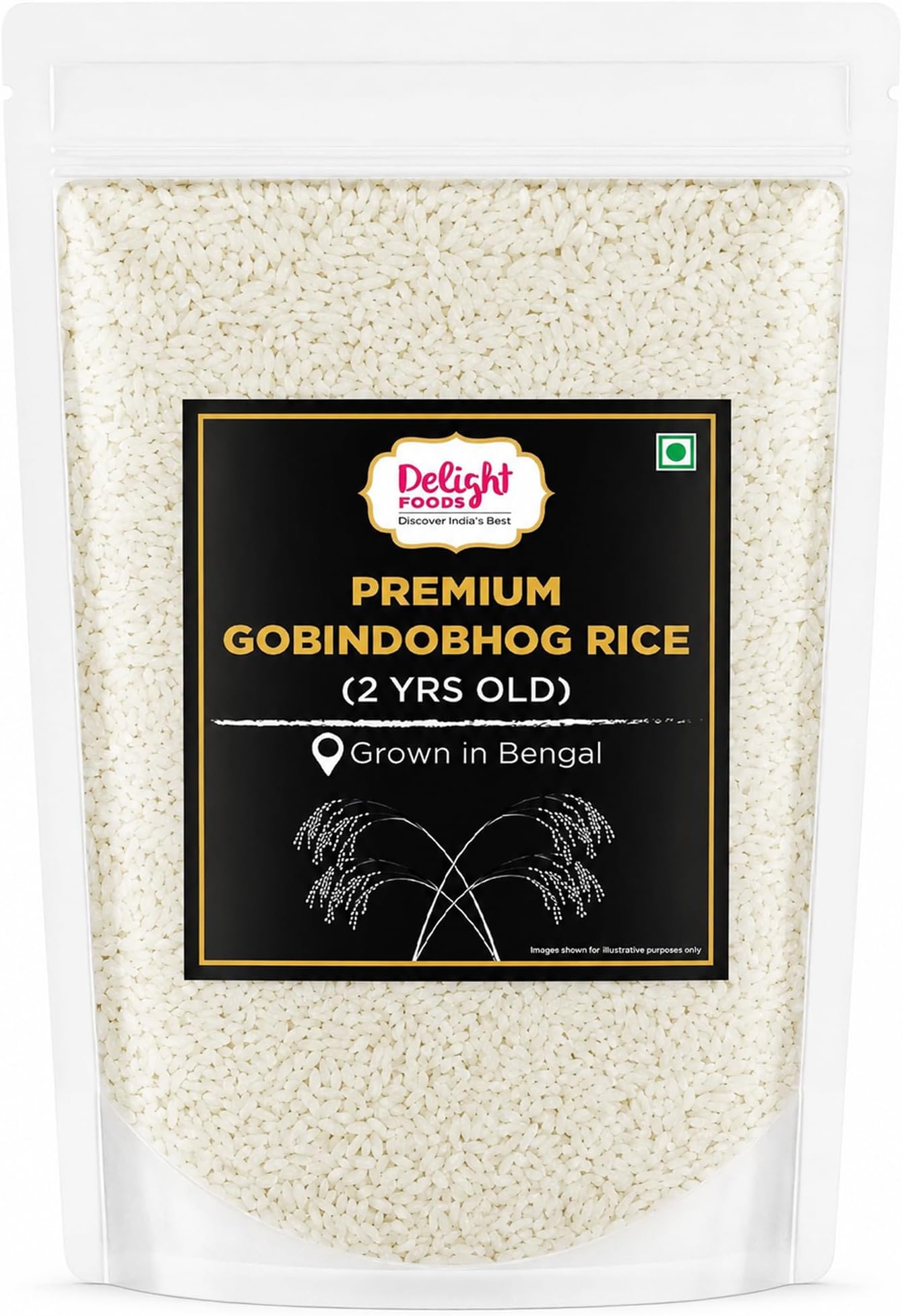 Premium Bengali Gobindobhog Rice 700g | 2 Years Old Aged | Unpolished Aromatic Short Grain Chawal | Grown in Bengal | Ideal for Payesh/Kheer, Biryani & Pulao