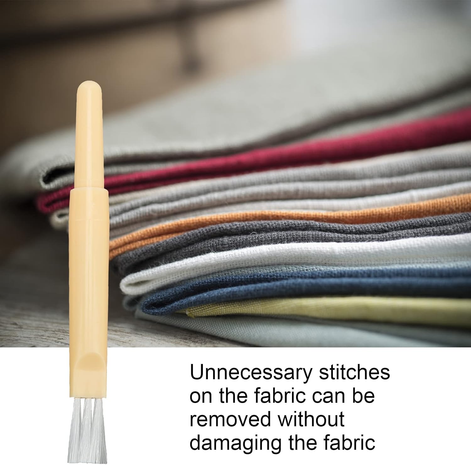 4Pcs Stitch Remover Manual Eraser Brush Design Embroidery Removing Tool for Sewing Clothes