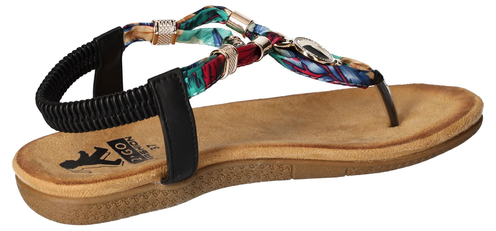 2Go Fashion Damen 8018-805 Flache Sandale
