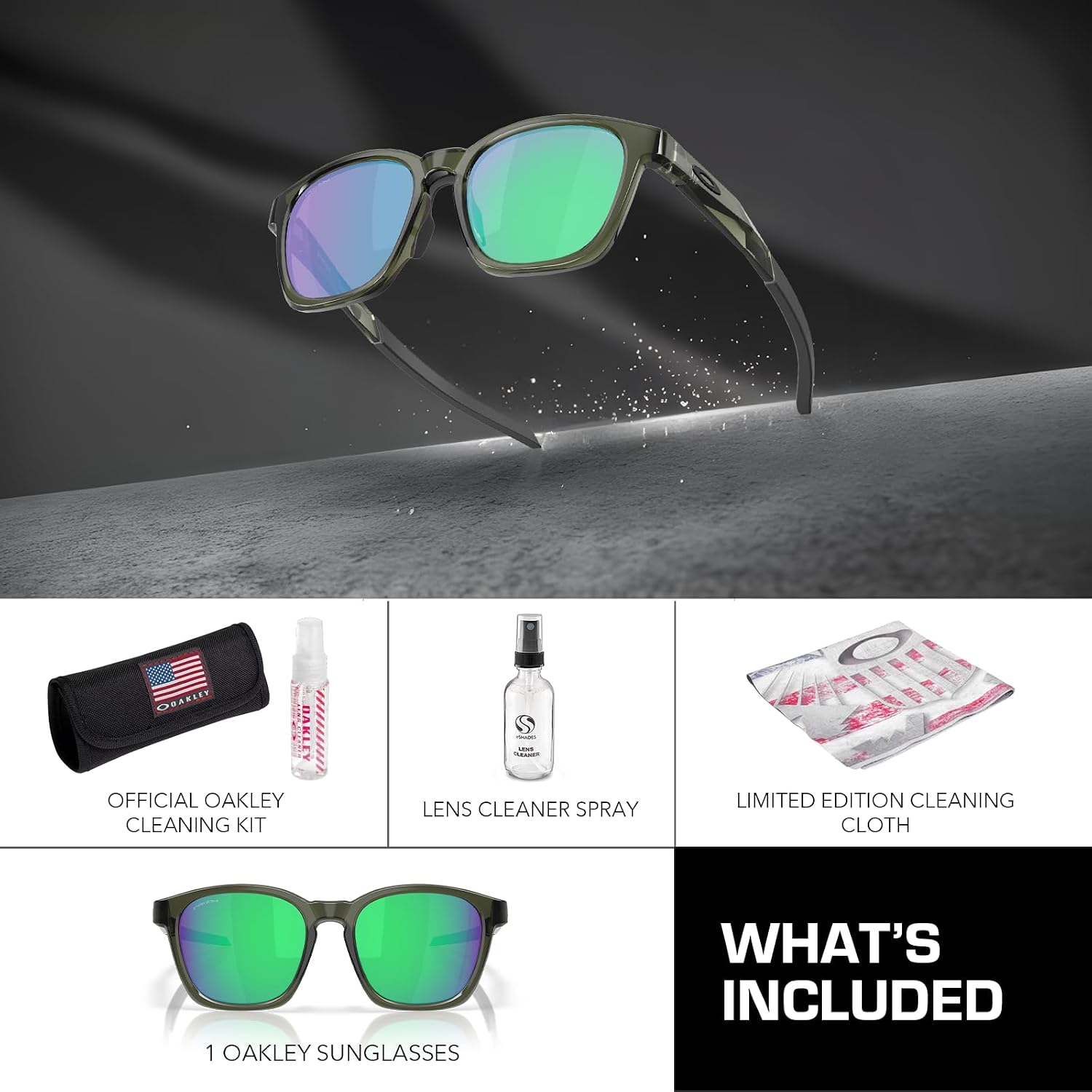 Oakley SHACKLE OO9507D Square Shape Sunglasses With Official Eyewear Kit