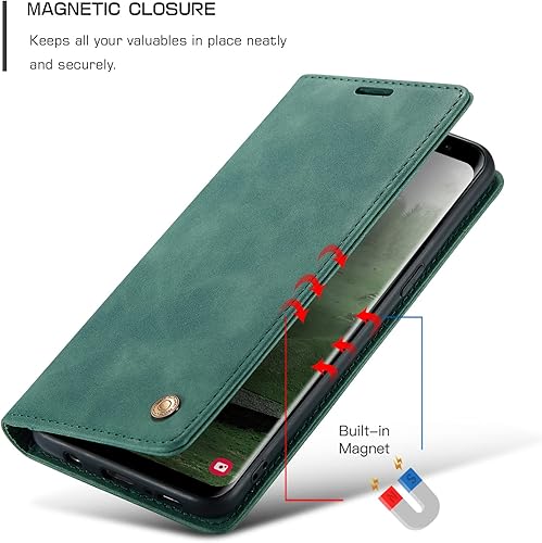 Miniatura 10 de Funda de cuero estilo cartera vintage para Samsung S