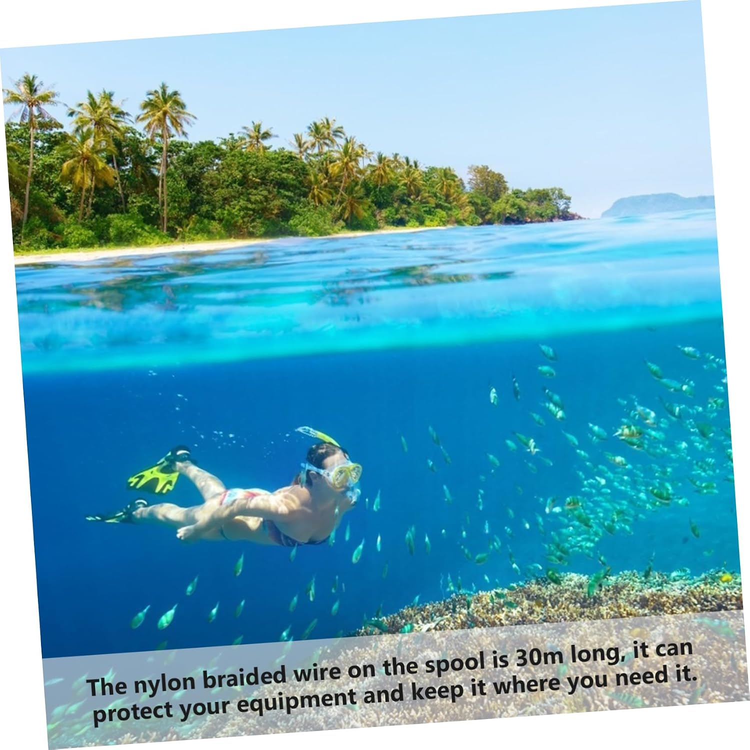 POPETPOP Professional Diving Spool Reel Aluminum Alloy Winding Device Underwater Diving Spool for Cave and Snorkeling