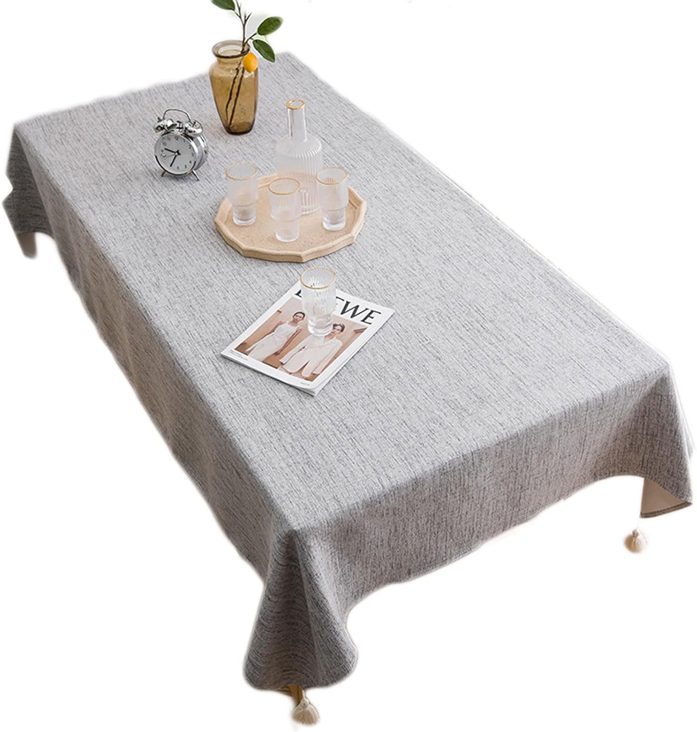 Solid Color Tablecloth Thickened Waterproof Tablecloth Coffee Table Cover Towel Outdoor Placemat,B,90 * 150cm