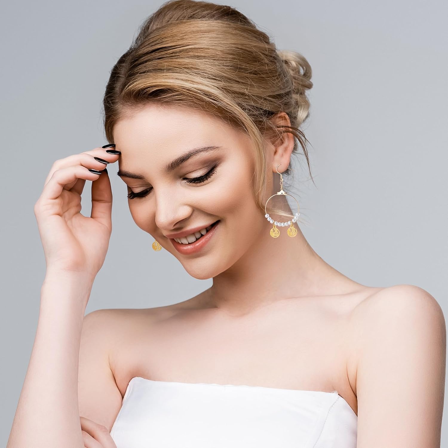 Pndeyo 700pcs Hypoallergenic Earring Making Accessories, Teardrop Round Hoop Earrings Findings Earring Hooks, Clear Rubber Earring Backs & Jump Rings for Jewelry Making- Silver & Gold