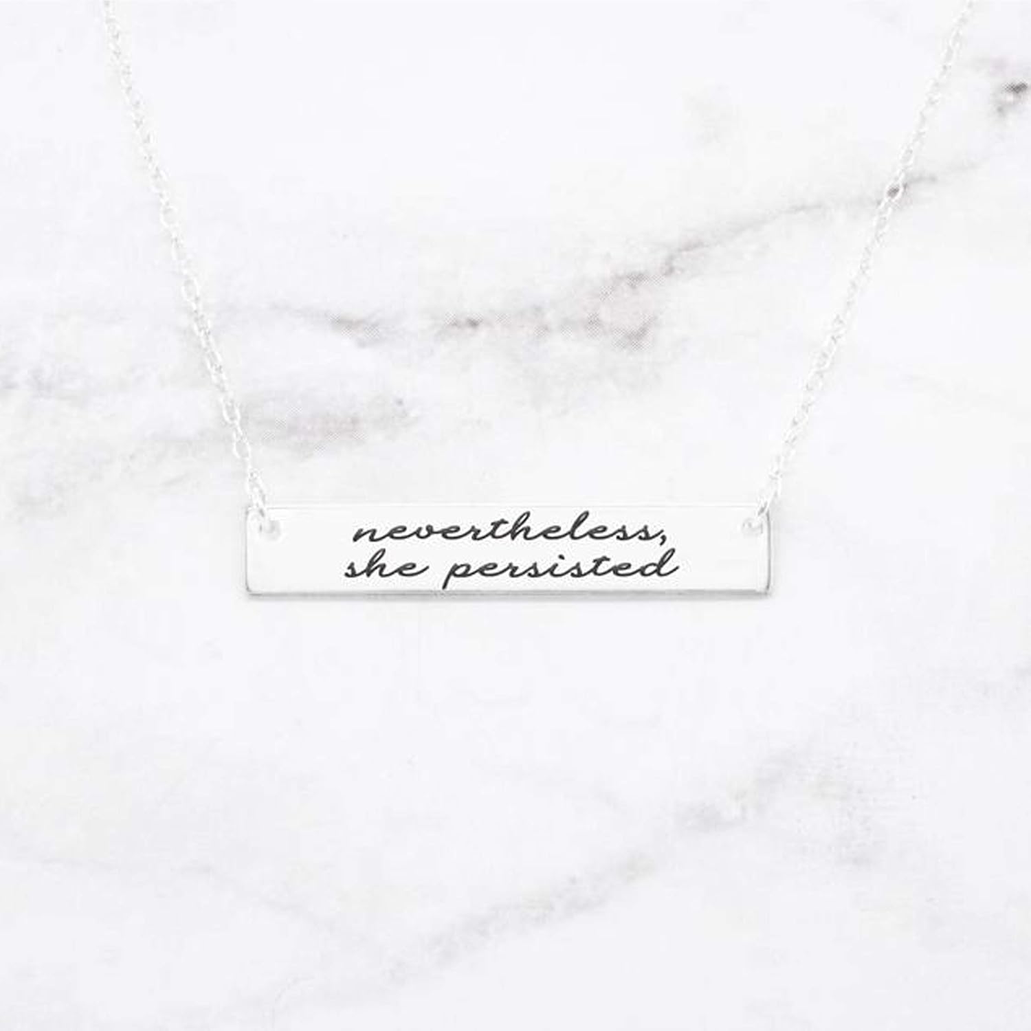 Nevertheless She Persisted Necklace 