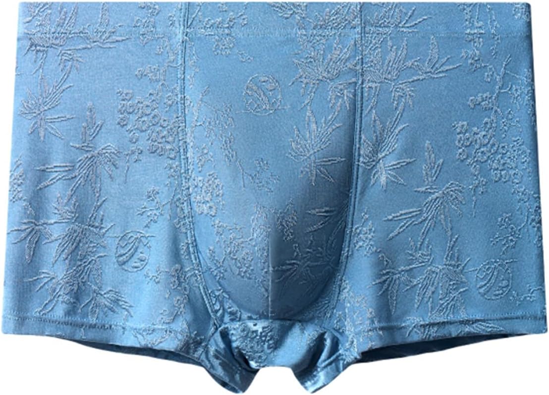 Men's Boxer Briefs Jacquard Pouch Stretch Underwear