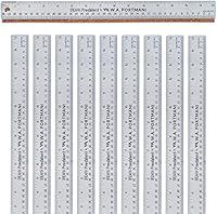 Vista 18 de Regla de metal de precisión Breman de 36 pulgadas con respaldo de corcho – Regla de borde recto de acero inoxidable, flexible, antideslizante
