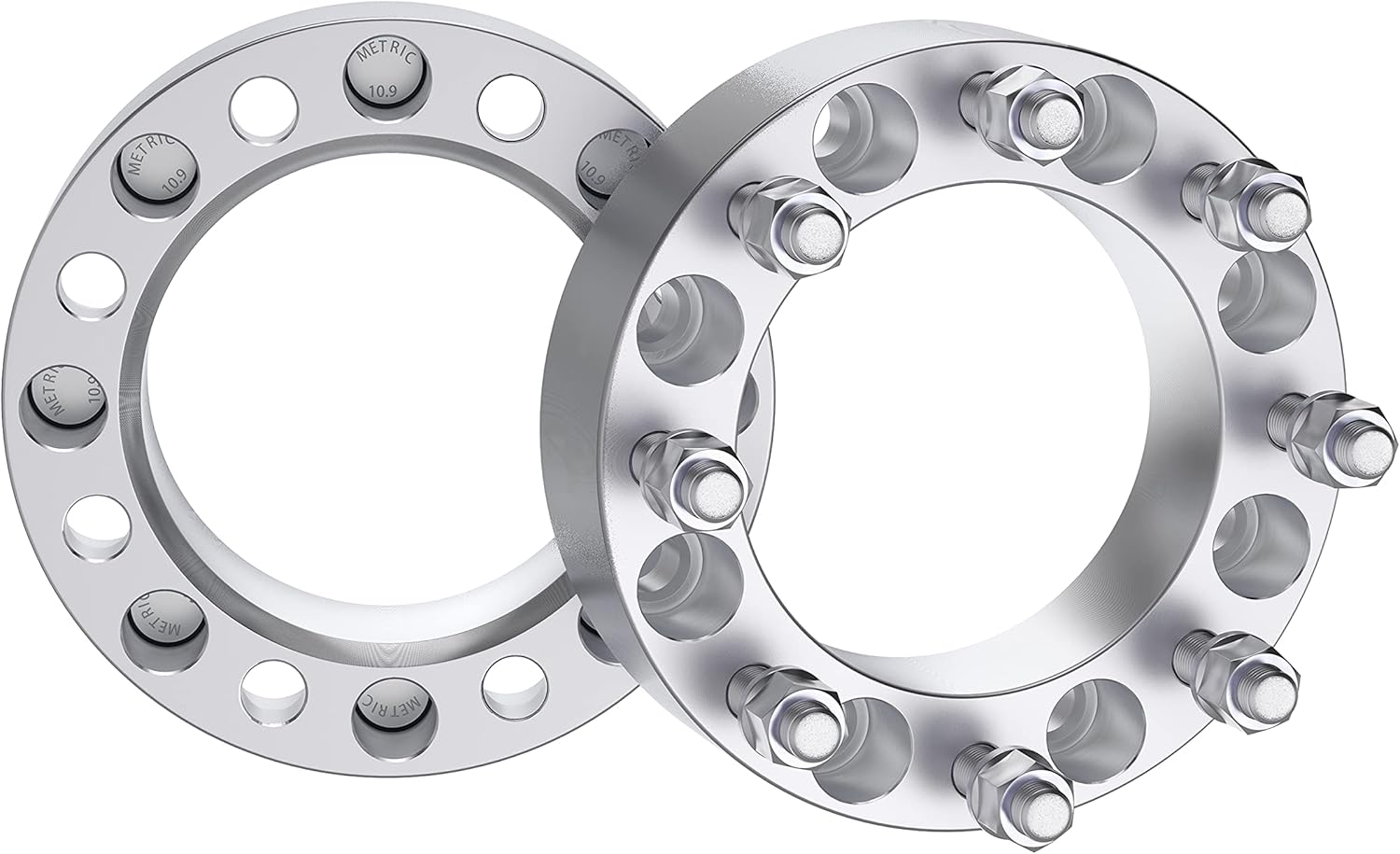 8x6.5 Wheel Spacers 2" (50mm) 8 Lug Hub Bore 126.15mm with M14x1.5 Studs for Chevy Silverado Suburban Express 2500 3500 | GMC C2500 K2500 Sierra Yukon XL 2500 | Hummer H2, 2PCS 8x165.1mm Wheel Adapter