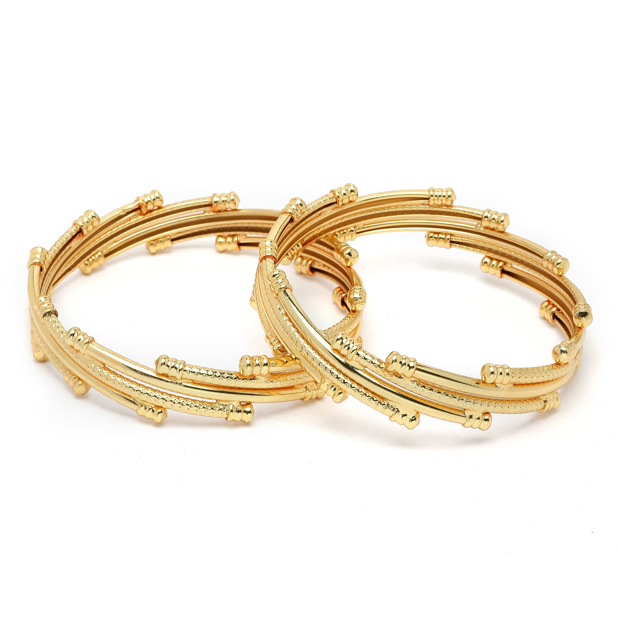 ZENEME Bangle 1 Gram Gold Plated Traditional Ethnic Golden Designer Kada Bangle Jewellery Girl & Women (B077T8995B) Amazon Price History, Amazon Price Tracker