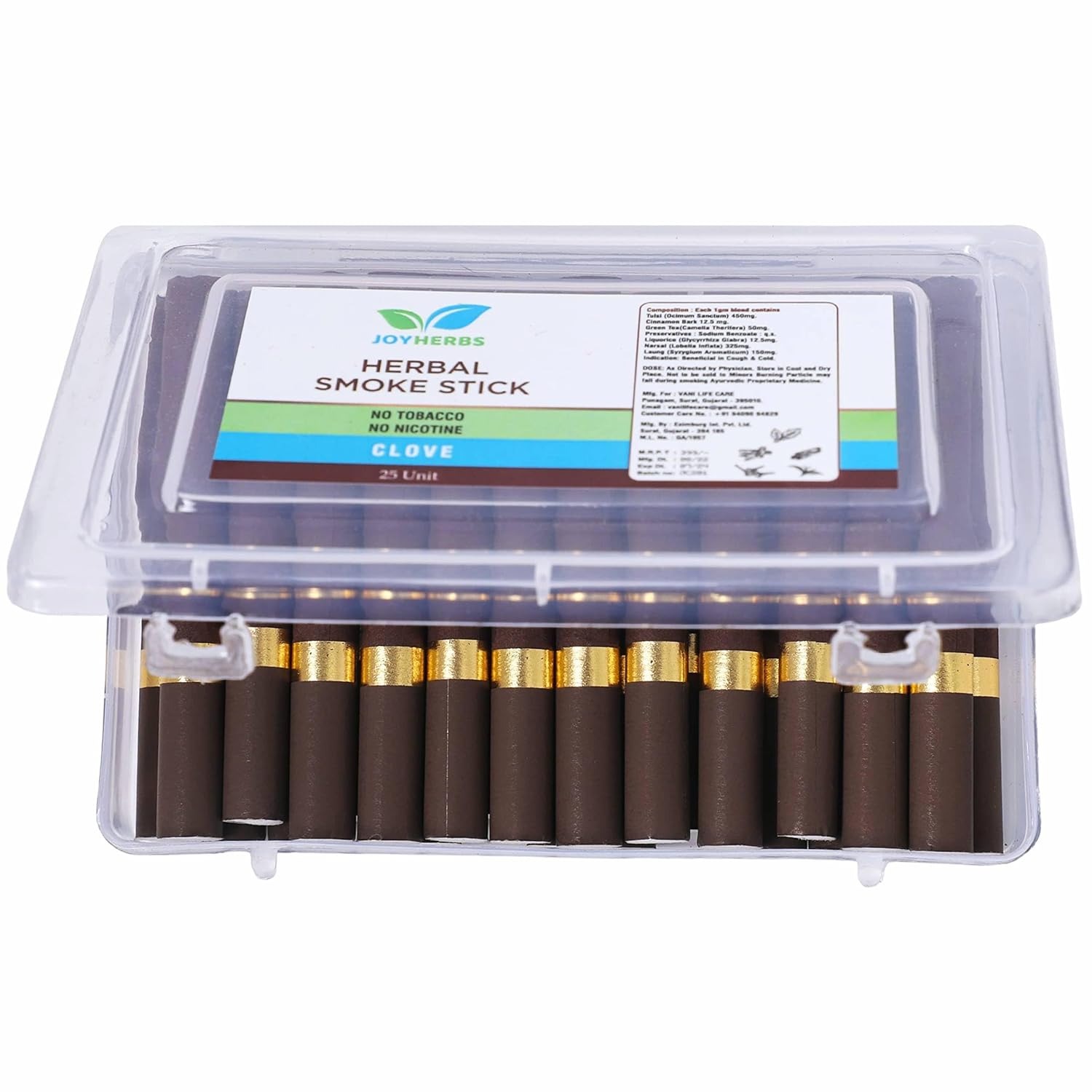 Buy JOYHERBS Herbal Cigarette Clove Flavour No Tobacco & Non Nicotine