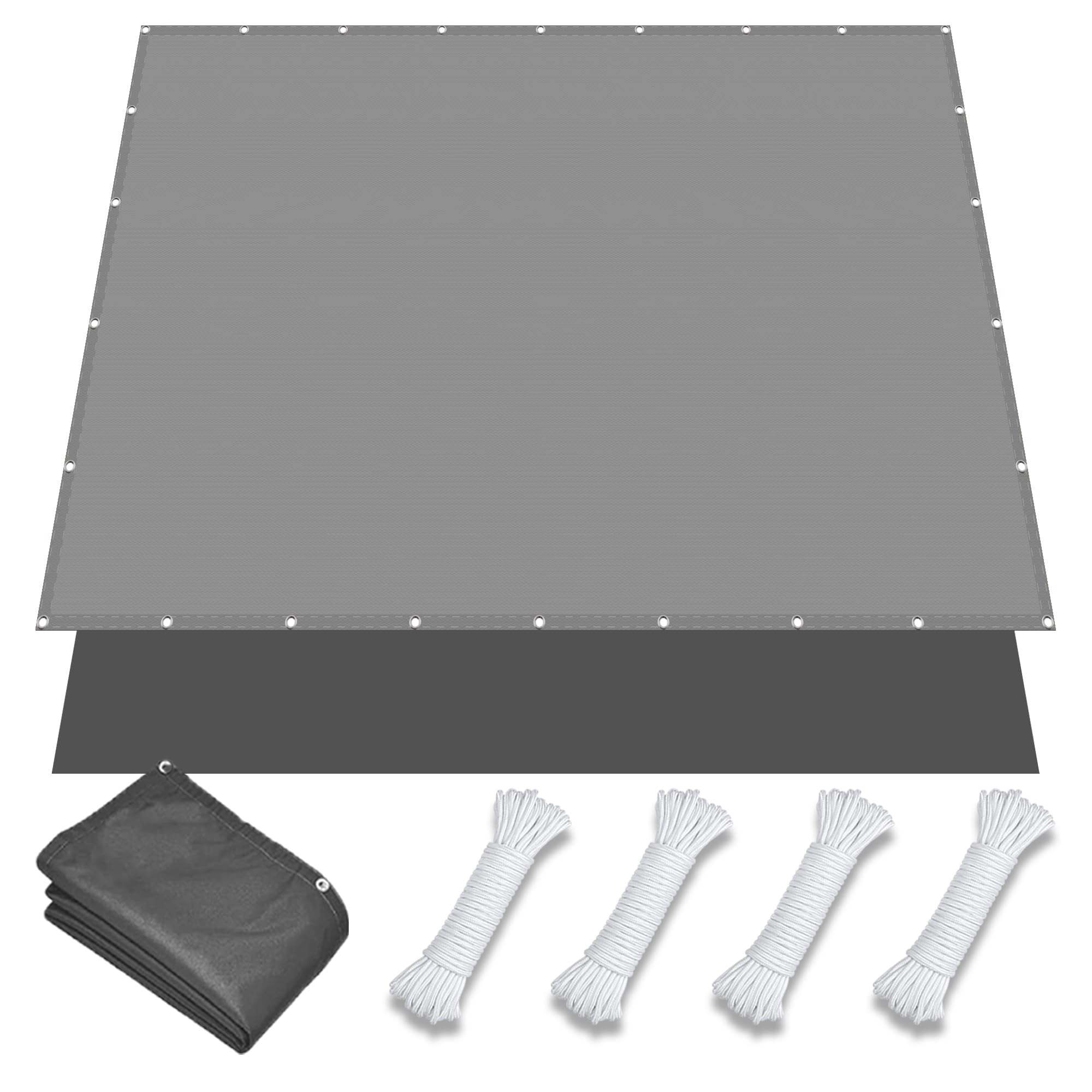 Voile d'ombrage imperméable 2.5x3 m protection UV avec oeillets