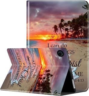 Case for iPad 10.2-inch (2021/2020/2019)/ iPad Air 10.5 "2019 / iPad Pro 10.5" Multi-Angle Bracket with Automatic Sleep/Wake Protection Case - Sunset Beach