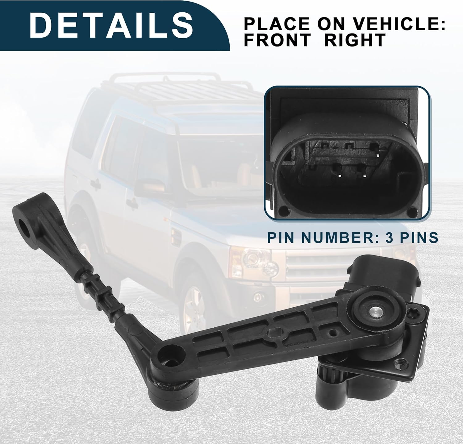 Air Suspension Ride Height Level Sensor for Land Rover LR3 No.LR020157 | Front Right Height Level Sensor 1 Set