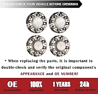 Vista 6 de TQPONLY Tapa central cromada de doble rueda Compatible con accesorios Dodge Ram 3500 2011-2018 Llanta de aleación de 1 tonelada DRW 8 Lug 10