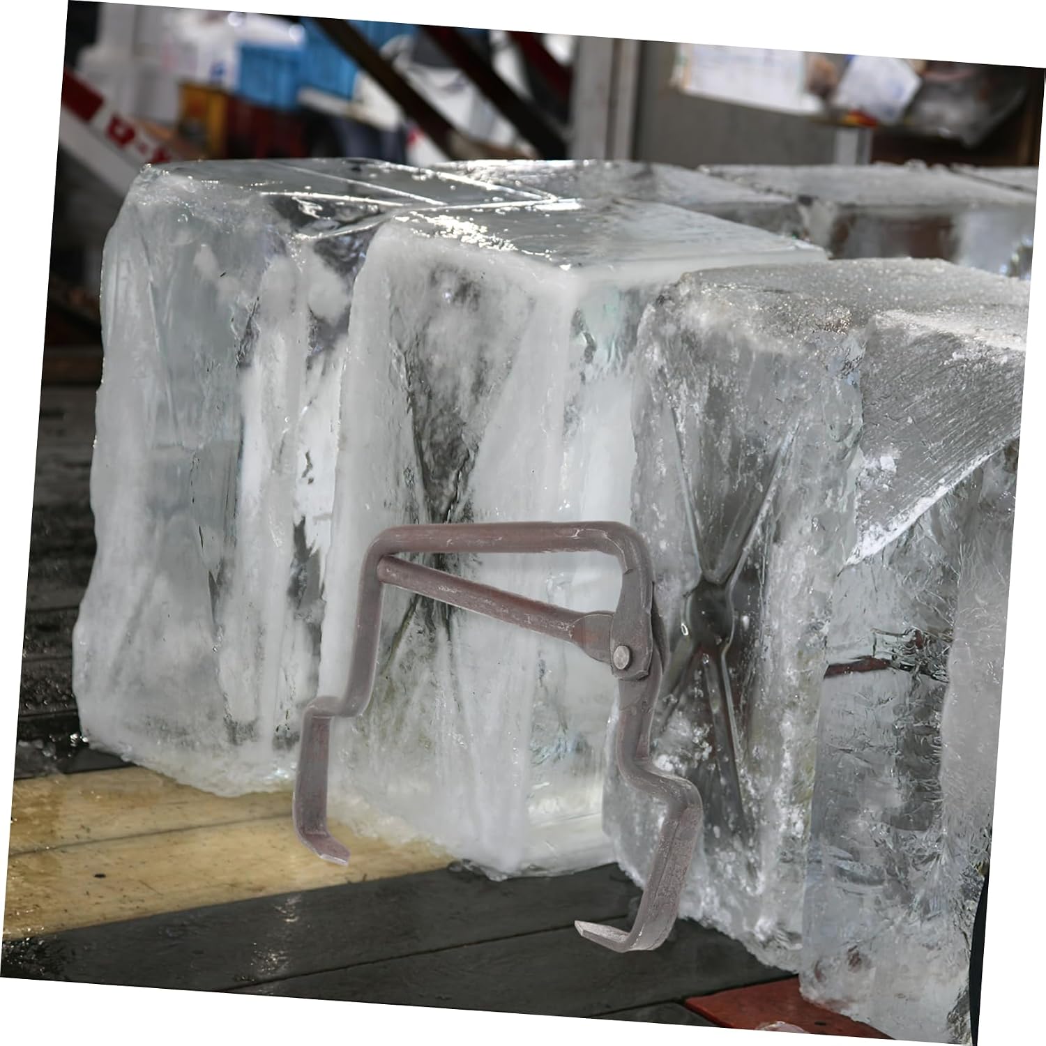 Cabilock Industrial Ice Block Moving Tool Ice Tong for Efficient Ice Lifting Reusable Tow Bar for Ice Blocks Essential for Ice Statues