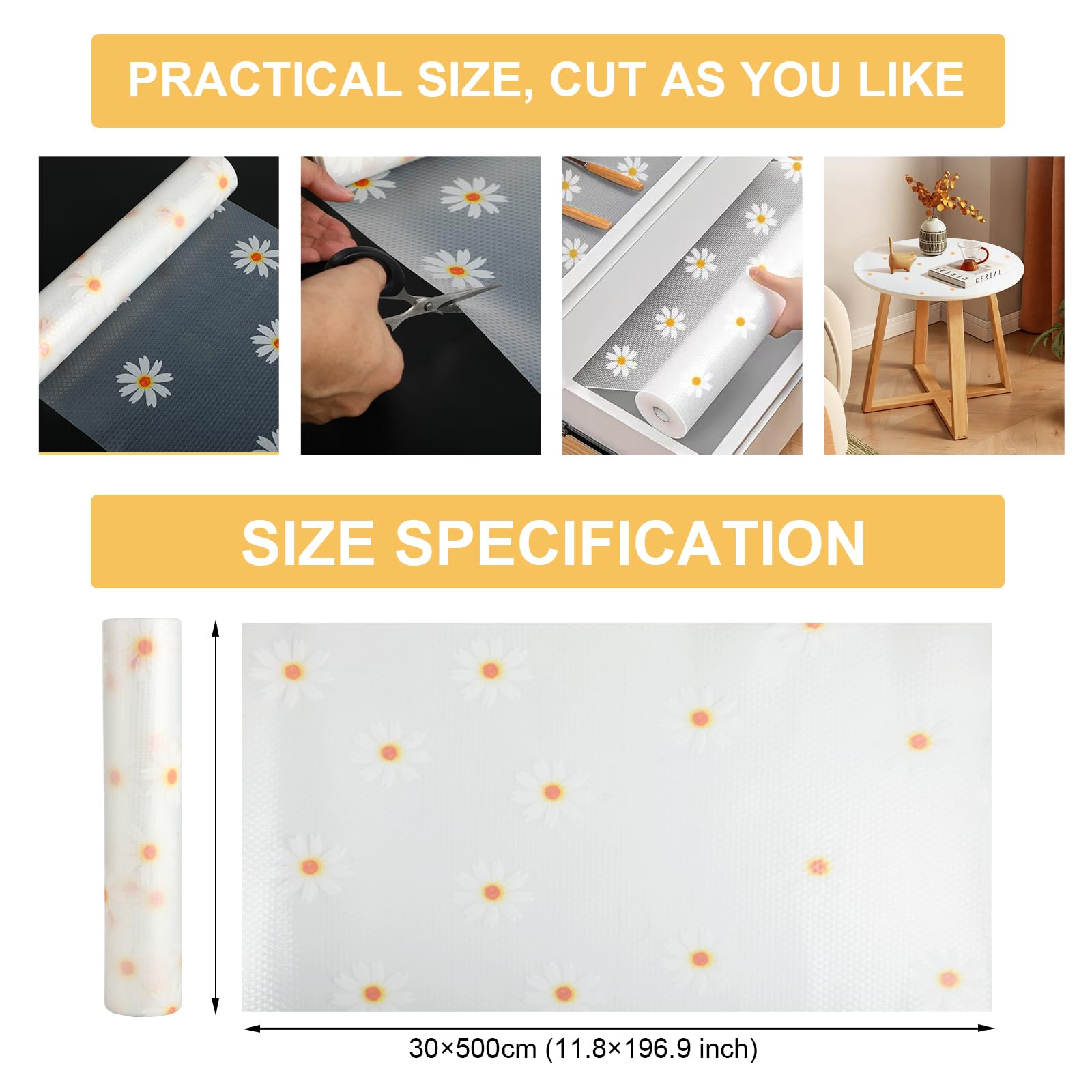 Tapis De Tiroir Antidérapant Eva - Papier Pour Armoire - Tapis De Tiroir De Cuisine - Découpé - Non Adhésif