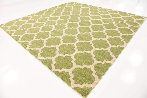 Vista 357 de Unique Loom Trellis Collection - Alfombra estilo marroquí de enrejado gris oscuro (8' 0 pies x 11' 0 pies)