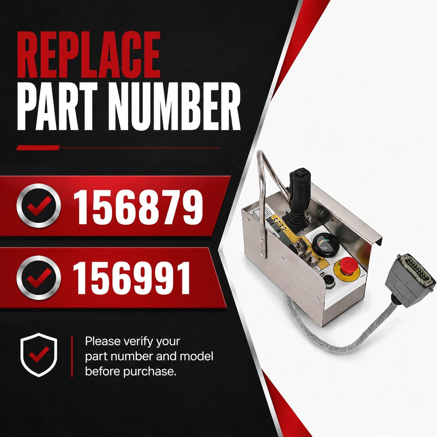 Nakkaa Control Box Compatible with Scissor Lift SJIII 4626 4632 | 156879, 156991, Floor Control Box Assembly, Precise Lifting and Traveling Control, Stable Transmission without Lag