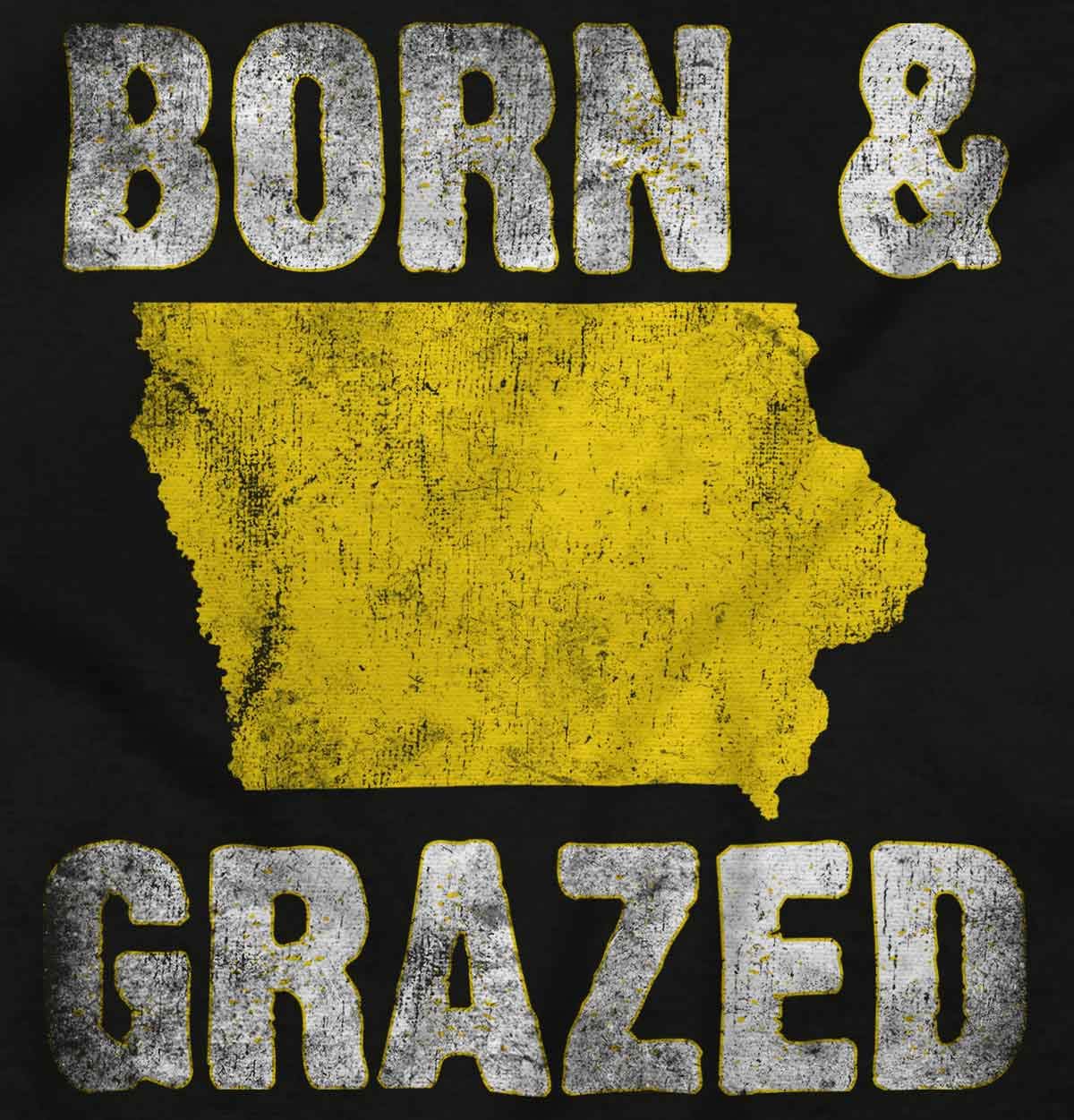 Iowa Born And Grazed IA Farmer Baby Romper Boys or Girls