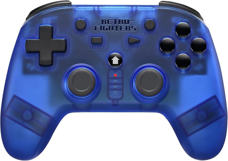 Retro Fighters Defender Next-Gen PS1 - PS2 - PS3 - PS Classic - Switch & PC Compatible Wireless Controller, Blue