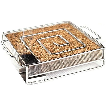 Amazon Co Jp スモーク グリル ベーコン サーモン 燻製器 スモーキング ステンレス製 スモークチップ 冷燻 バーベキューグリル 肉焼き 料理ツール アウトドア用スモーカー 19 15 4cm スポーツ アウトドア