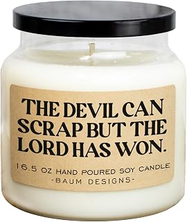 The Devil Can Scrap But The Lord Has Won Soy Candle - 16.5oz