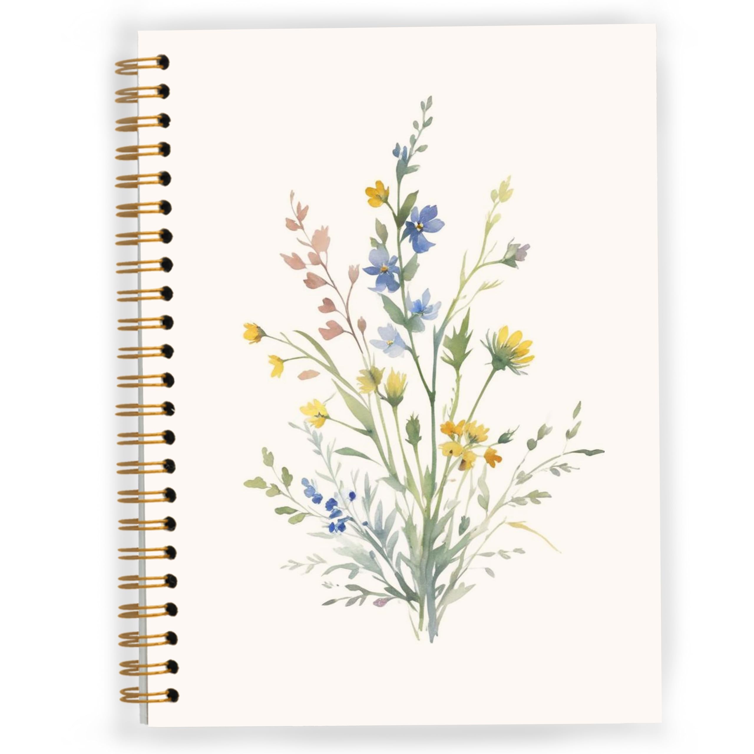 Carnet de notes A5 fleurs sauvages et journal intime esthétique rétro - 6