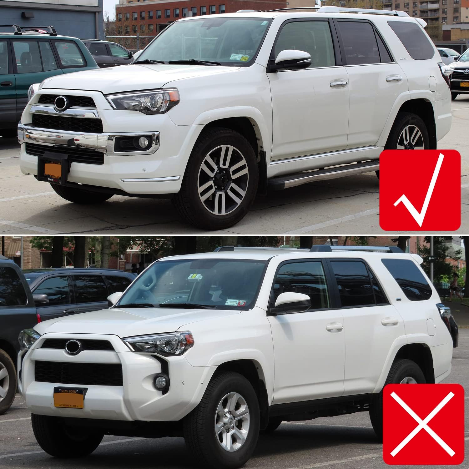 For Toyota 4Runner Limited 2014-2023 Matte Black Front Center Grille Grill Cover Trim 1pcs Car Accessories