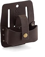 Vista 4 de OX Portacuchillos de cuero profesional para cinturón, bolsa de funda de cuchillo utilitario, soporte para cortador de caja, funda para cinturones