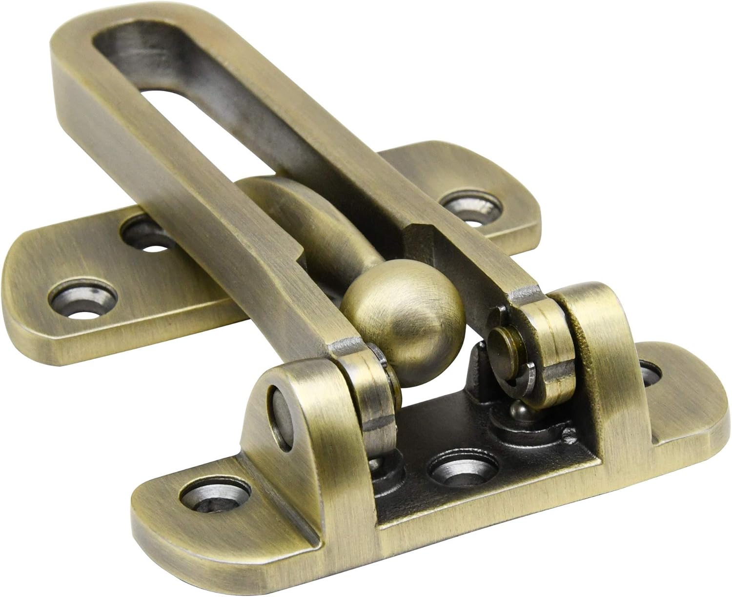 Earl Diamond Solid Brass Door Viewer Peephole & Stainless Steel Heavy Duty Solid Swing Bar Lock for Home Office Hotel