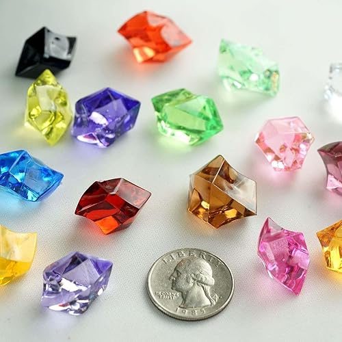 Miniatura 7 de Efavormart - Paquete de 300 jarrón de cuentas de hielo acrílico grande lavanda para decoración de mesa