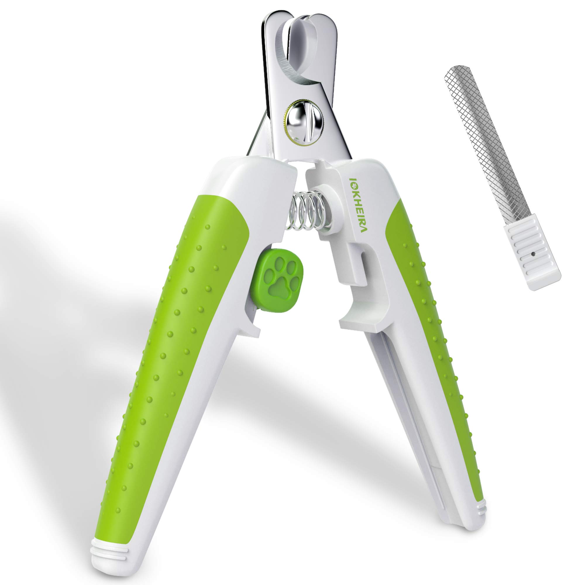 IOKHEIRA Dog & Cat Nail Clippers and Trimmer for Large Dogs, with Quick Sensor Safety Guard to