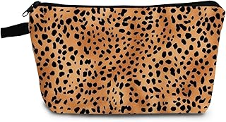 Bolsa de maquillaje de leopardo y guepardo, b...