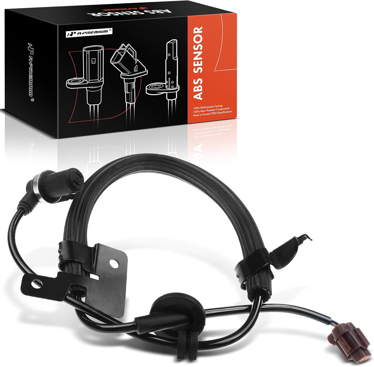 A-Premium ABS Wheel Speed Sensor Compatible with Infiniti & Nissan Models - I30, Maxima, 2000-2001, V6 3.0L, Sedan - Front Left Driver Side, Replace# 47911-2Y000, 479112Y000